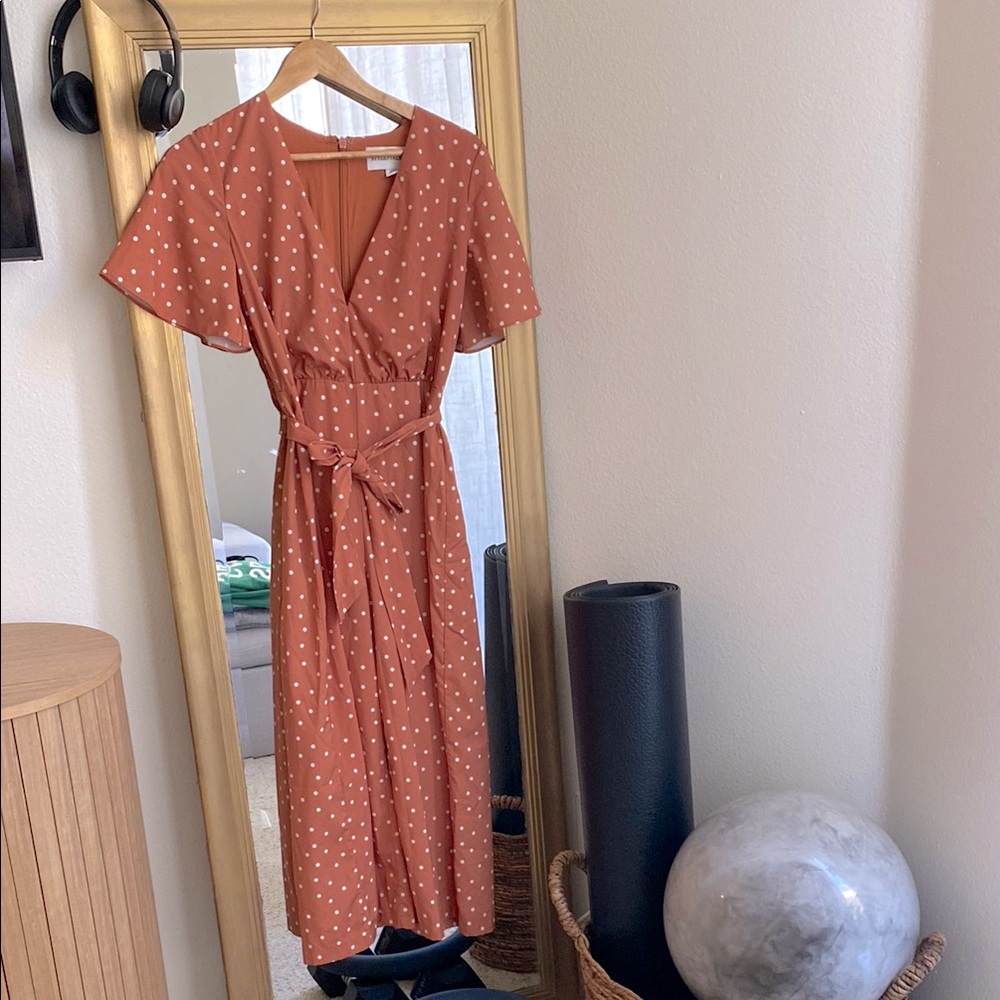 Stylestalker Orange Jumper with Flutter Sleeves